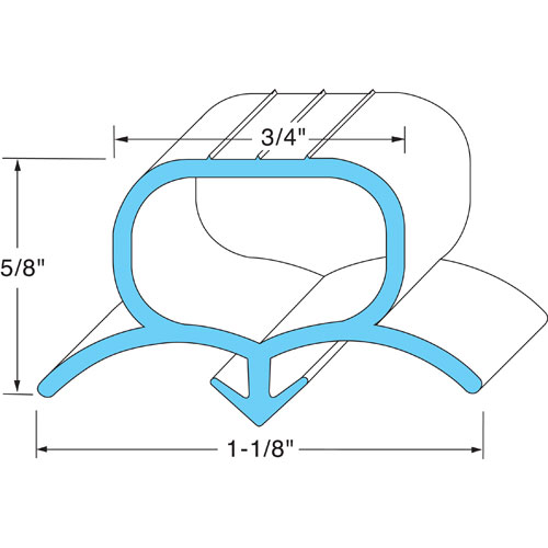 (image for) Prince Castle 62806 GASKET, HOPPER 10" X 18 1/2"